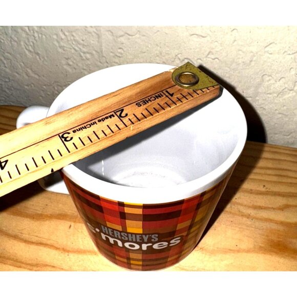 Hersheys Smores Plaid Ceramic Mug 12 Oz Dishwasher & Microwave Safe - Picture 4 of 4